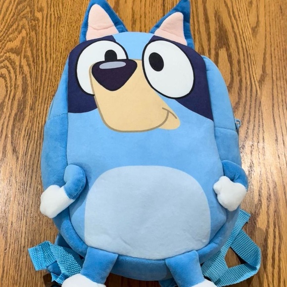 Disney JR Bluey Cartoon Plush Animal Backpack - Picture 3 of 5
